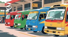 Ilustrasi angkot warna-warni - sukabumiheadline.com