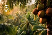 Ilustrasi kebun kelapa - sukabumiheadline.com