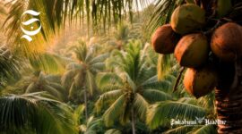 Ilustrasi kebun kelapa - sukabumiheadline.com