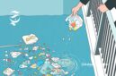 Ilustrasi membuang sampah ke sungai - sukabumiheadline.com