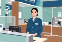 Ilustrasi pegawai bagian teller di bank - sukabumiheadline.com