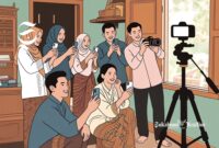 Ilustrasi remaja content creator - sukabumiheadline.com