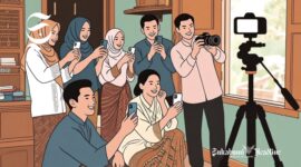 Ilustrasi remaja content creator - sukabumiheadline.com