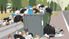 Ilustrasi sampah menumpuk dipinggir jalan - sukabumiheadline.com