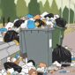 Ilustrasi sampah menumpuk dipinggir jalan - sukabumiheadline.com