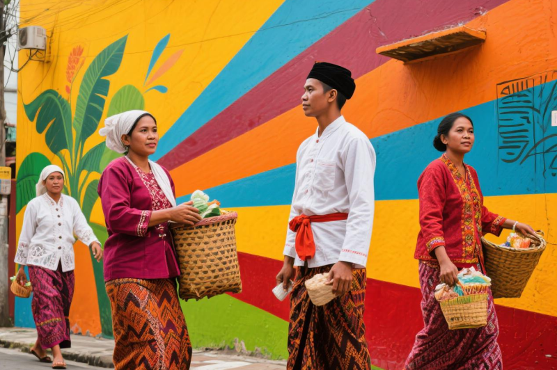 Ilustrasi warga Jawa Barat yang kreatif - sukabumiheadline.com/AI