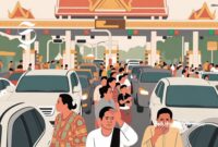 Kemacetan lalu lintas di gerbang tol - sukabumiheadline.com