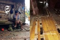 Mak Mimit di rumahnya yang tidak layak huni - Ist