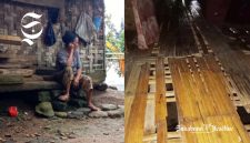 Mak Mimit di rumahnya yang tidak layak huni - Ist