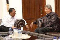 Menteri Pertanian, Andi Amran Sulaiman dalam pertemuannya dengan Duta Besar Palestina untuk Indonesia, Zuhair Al-Shun, di Jakarta - Biro Humas Kementan