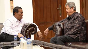Menteri Pertanian, Andi Amran Sulaiman dalam pertemuannya dengan Duta Besar Palestina untuk Indonesia, Zuhair Al-Shun, di Jakarta - Biro Humas Kementan
