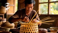 Pengrajin anyaman bambu - sukabumiheadline.com