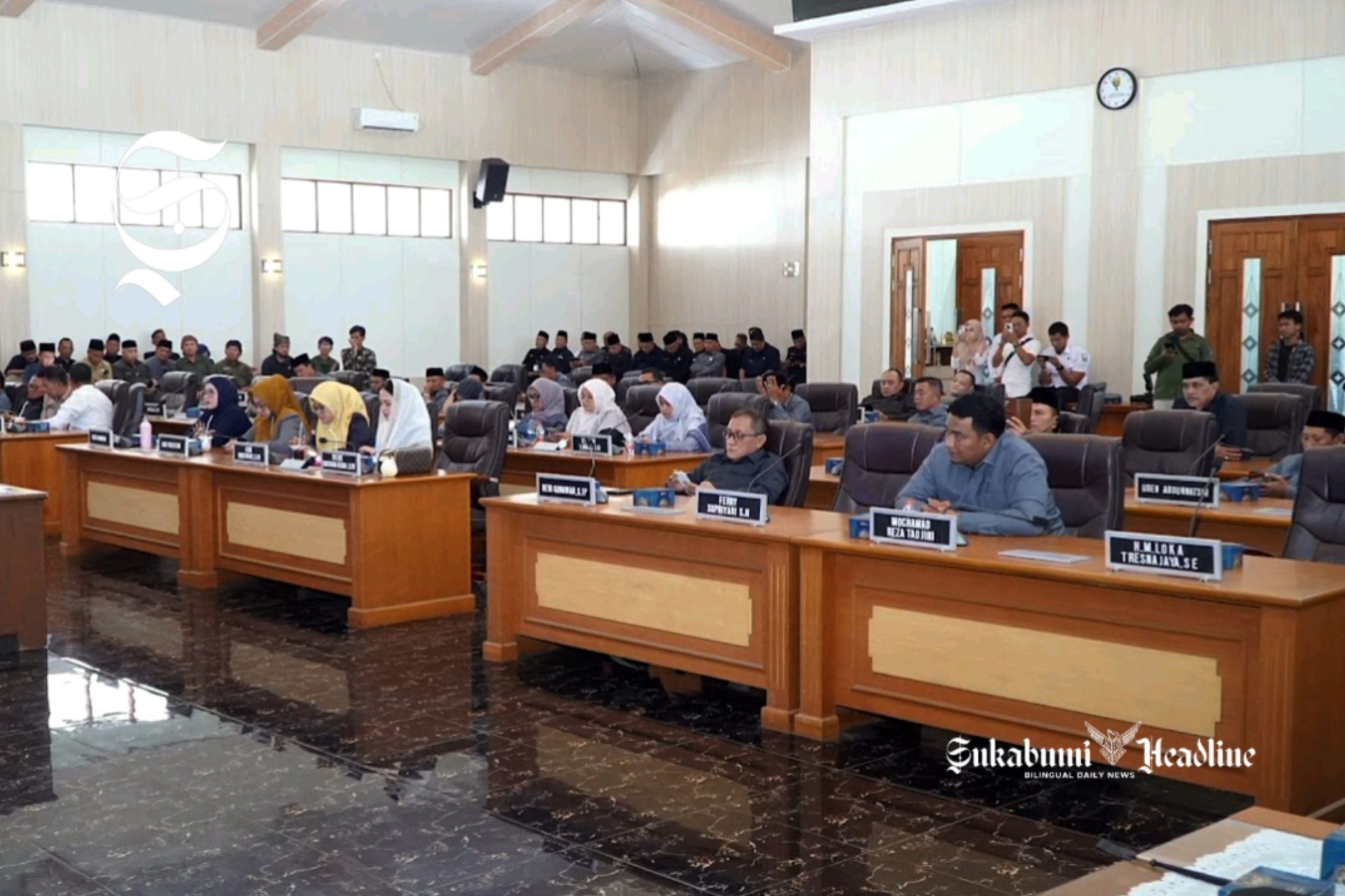 Rapat Paripurna DPRD Kabupaten Sukabumi, Raperda PPT PKSDA dan evaluasi APBD 2026