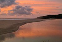 Senja di Pantai Cipanarikan Sukabumi - Ist