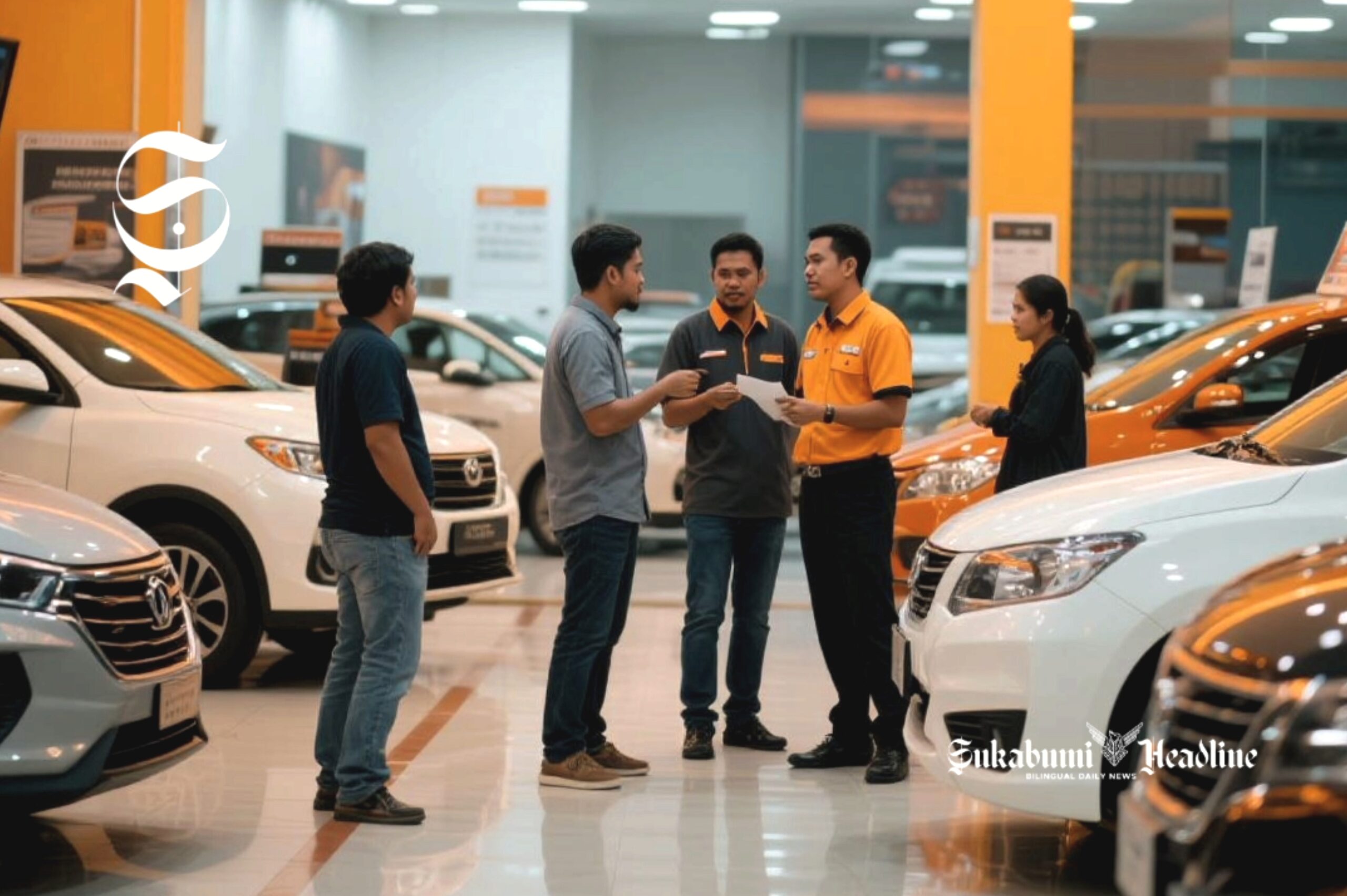 Transaksi jual beli mobil di showroom - sukabumiheadline.com