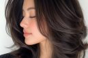 Wanita dengan model rambut layered cut - Pinterest @Dawn