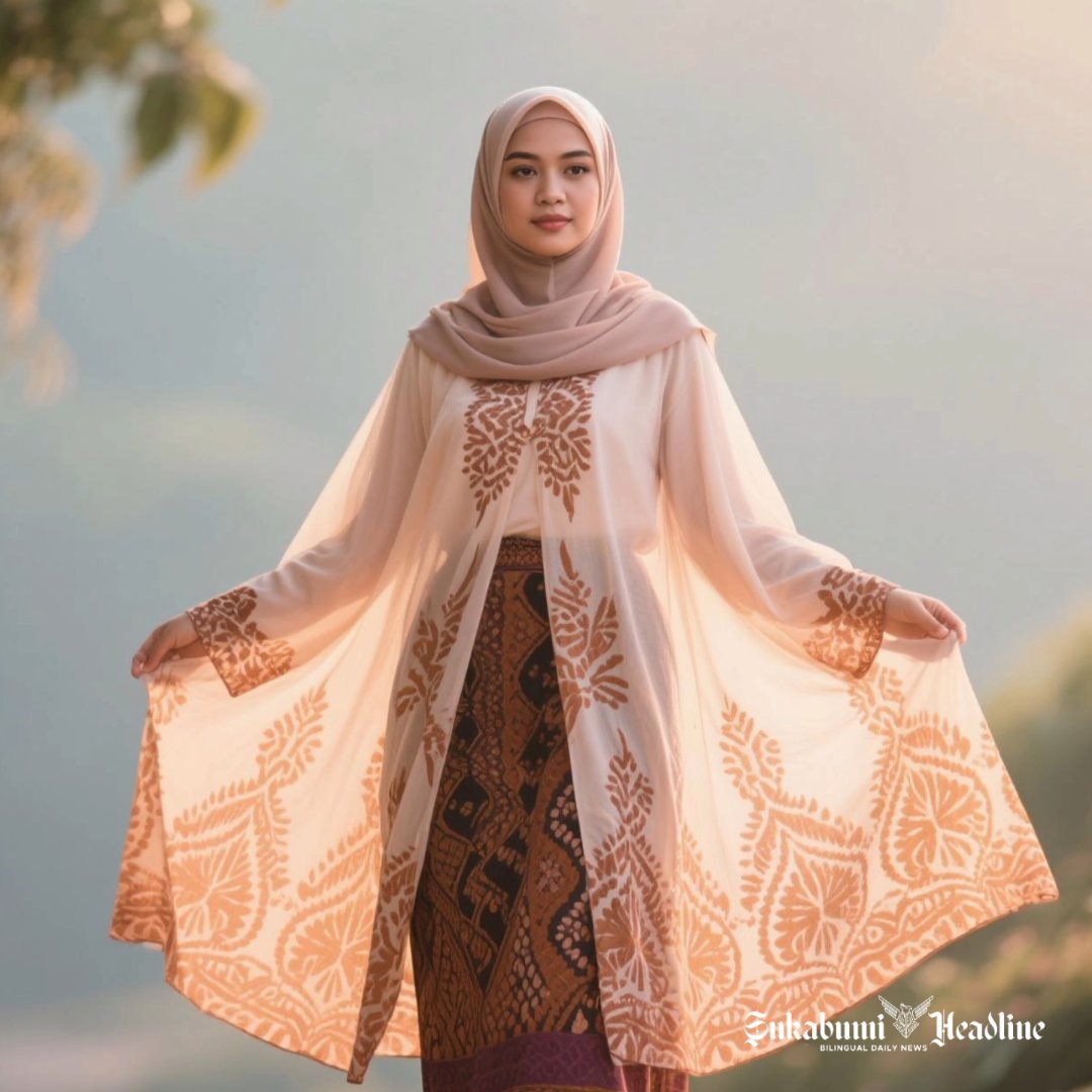 8 inspirasi model gamis outer batik kekinian untuk Hijabers Sukabumi - sukabumiheadline.com