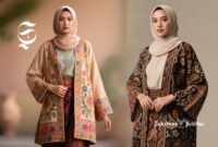 Cardigan motif floral dan etnik - sukabumiheadline.com
