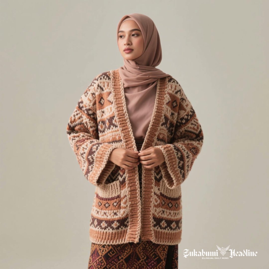 Kisah perwira perang Inggris dan 5 model cardigan motif etnik untuk Muslimah 2 Cardigan motif etnik dari bahan rajut - sukabumiheadline.com