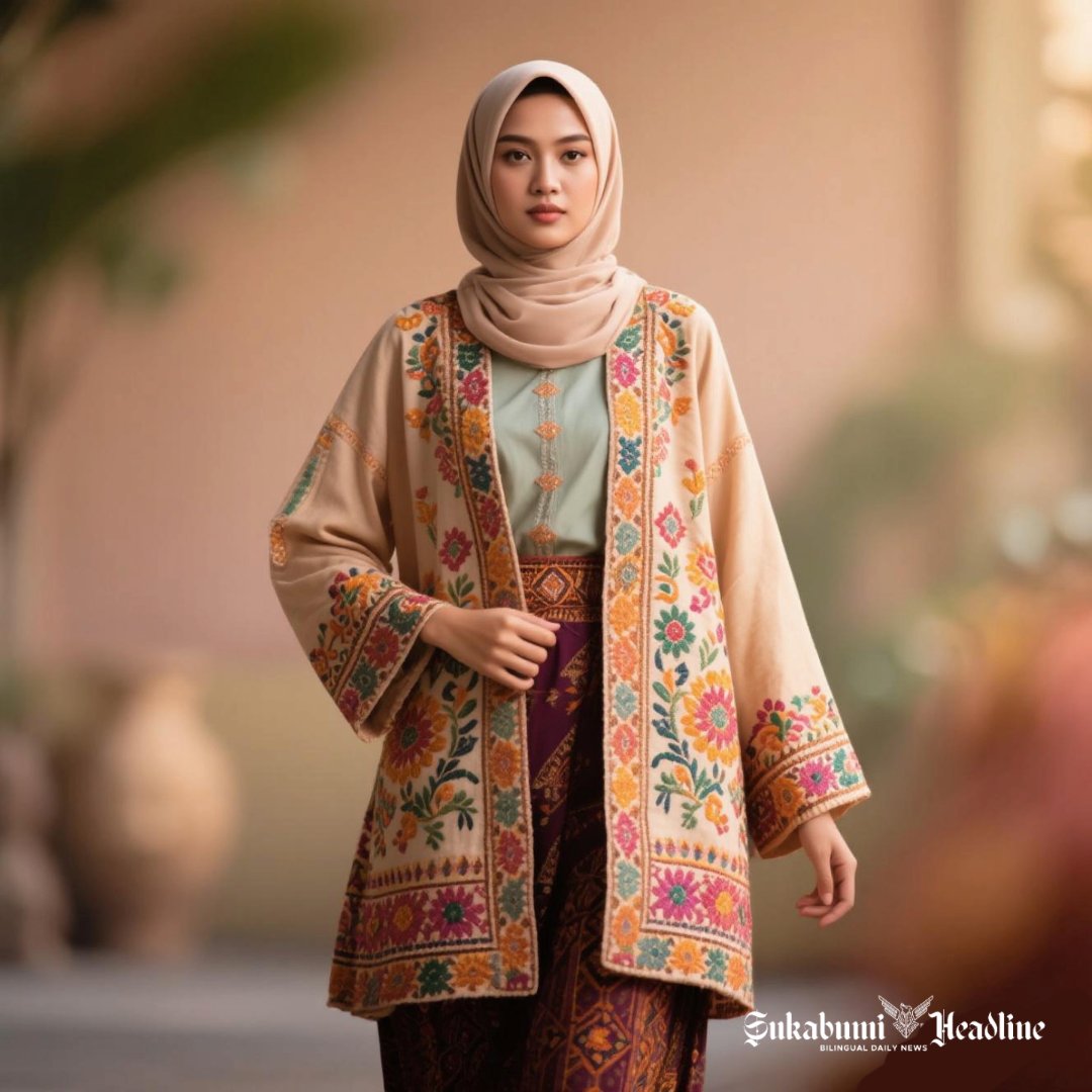 Kisah perwira perang Inggris dan 5 model cardigan motif etnik untuk Muslimah 3 Cardigan motif floral - sukabumiheadline.com