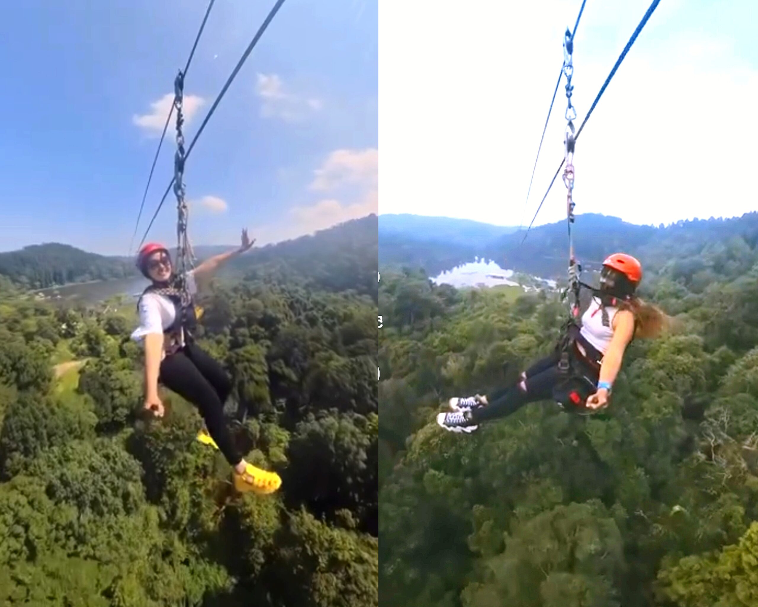 HTM dan jadwal buka Flying Fox Situ Gunung Sukabumi, jangan cuma ke jembatan gantung 3 Flying Fox Situ Gunung - @lembahpurba
