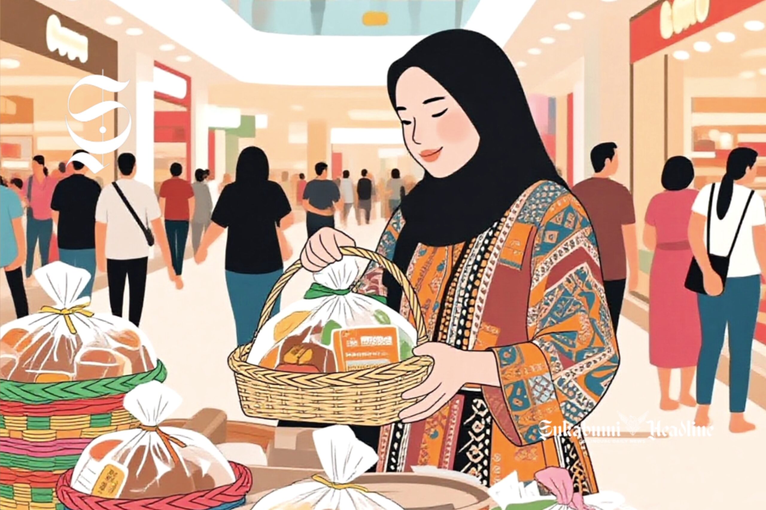 7 tren bisnis UMKM 2026: Conversational commerce hingga dukungan pemerintah 1 Ilustrasi UMKM penjual hampers - sukabumiheadline.com