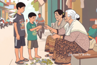 Ilustrasi anak jalanan dan lansia - sukabumiheadline.com