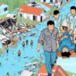 Ilustrasi bencana alam dan evakuasi korban - sukabumiheadline.com