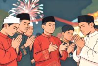 Ilustrasi berdoa ketika menyambut pergantian tahun - sukabumiheadline.com