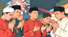 Ilustrasi berdoa ketika menyambut pergantian tahun - sukabumiheadline.com