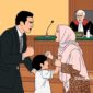 Ilustrasi berebut hak asuh anak di pengadilan - sukabumiheadline.com