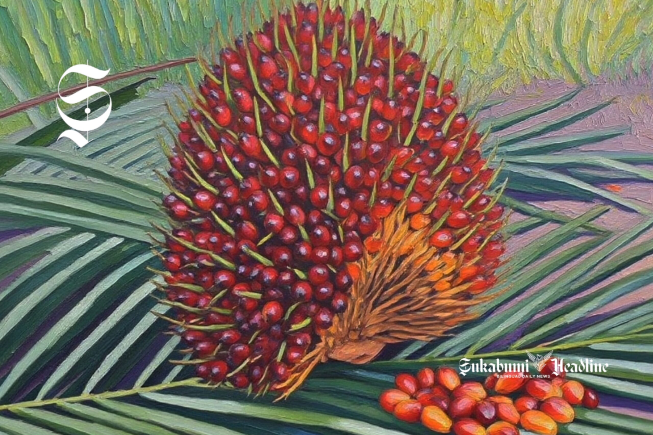 Ilustrasi buah kelapa sawit - sukabumiheadline.com