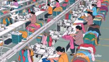 Ilustrasi buruh perempuan di pabrik garmen - sukabumiheadline.com