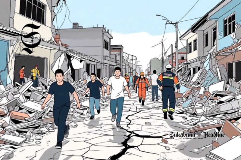 Ilustrasi gempa bumi - sukabumiheadline.com