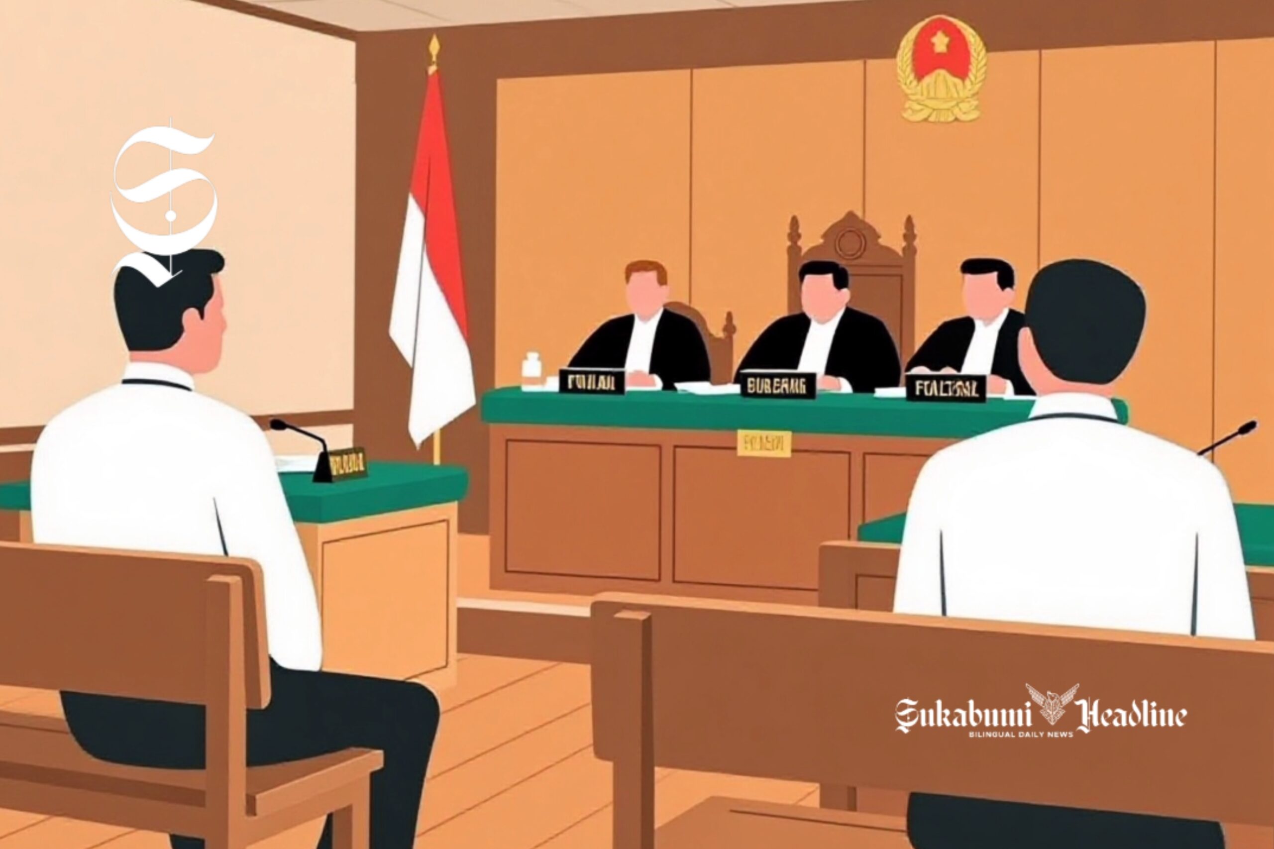 Ilustrasi hakim sedang memimpin sidang - sukabumiheadline.com