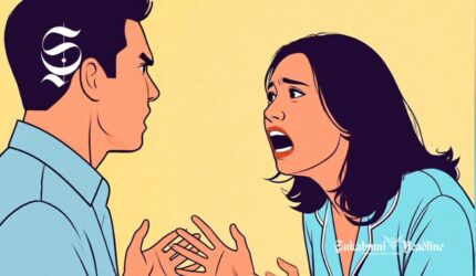 Ilustrasi istri memarahi suami - sukabumiheadline.com