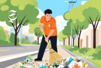 Ilustrasi kerja sosial membersihkan lingkungan - sukabumiheadline.com