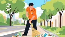 Ilustrasi kerja sosial membersihkan lingkungan - sukabumiheadline.com