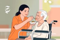 Ilustrasi kerja sosial merawat wanita lansia - sukabumiheadline.com