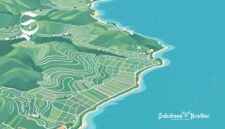 Ilustrasi kontur daratan yang berbatasan dengan laut - sukabumiheadline.com