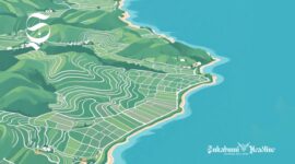 Ilustrasi kontur daratan yang berbatasan dengan laut - sukabumiheadline.com