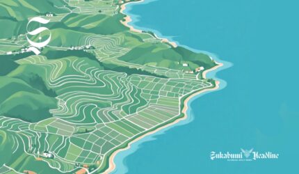 Ilustrasi kontur daratan yang berbatasan dengan laut - sukabumiheadline.com