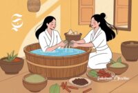 Ilustrasi mandi rempah - sukabumiheadline.com