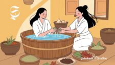 Ilustrasi mandi rempah - sukabumiheadline.com