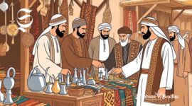 Ilustrasi pebisnis pada era Rasulullah SAW - sukabumiheadline.com