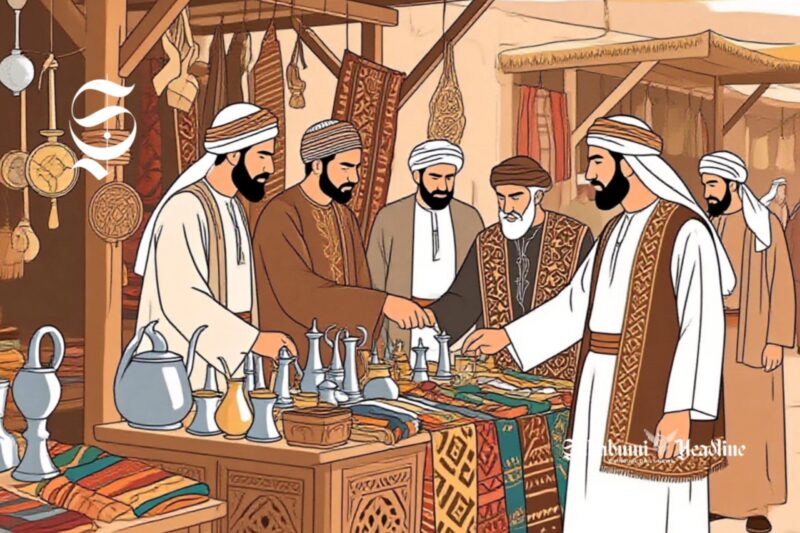 Ilustrasi pebisnis pada era Rasulullah SAW - sukabumiheadline.com