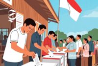 Ilustrasi pemilihan langsung di Indonesia oleh rakyat - sukabumiheadline.com
