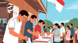 Ilustrasi pemilihan langsung di Indonesia oleh rakyat - sukabumiheadline.com