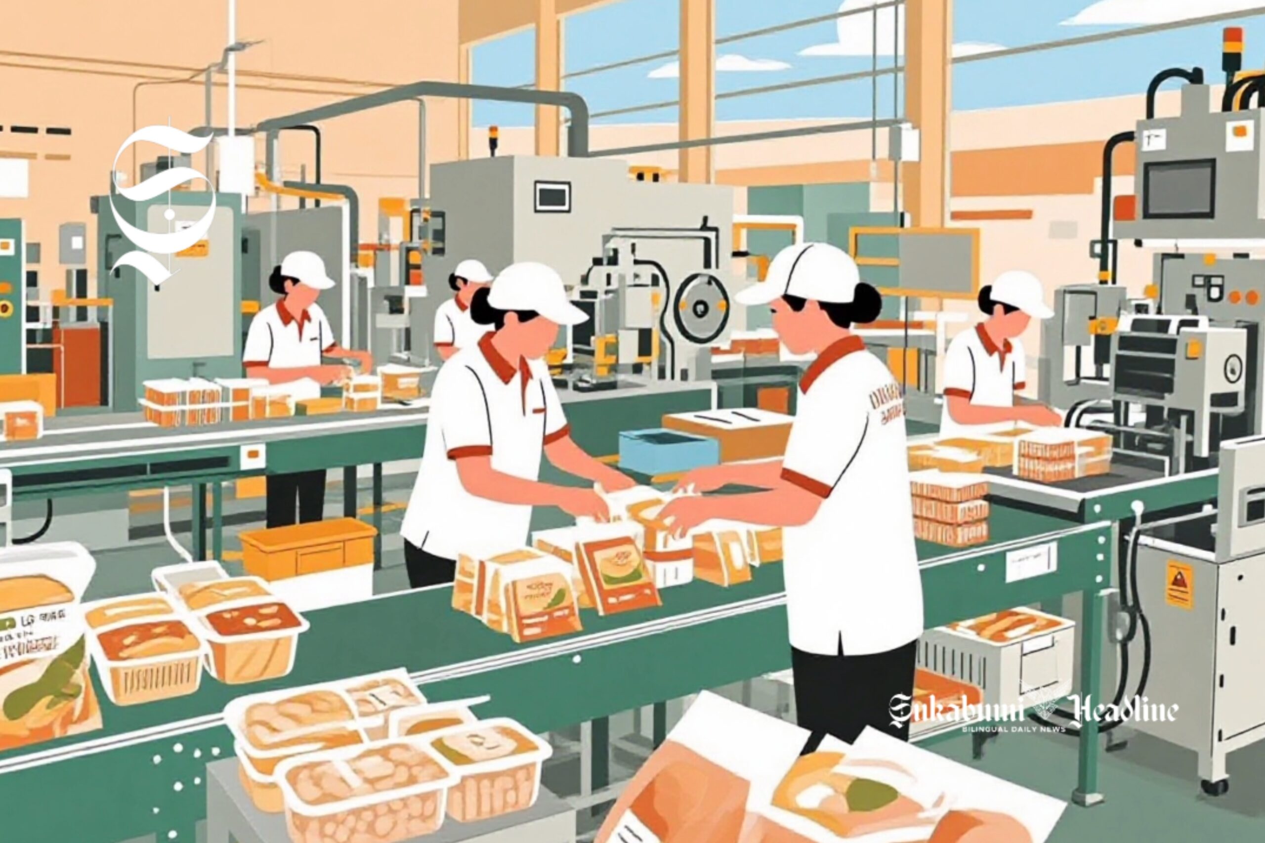 Menghitung jumlah investor yang masuk ke Kabupaten Sukabumi, PMA dan PMDN berapa? 3 Ilustrasi pengemasan makanan olahan di pabrik - sukabumiheadline.com