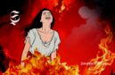 Ilustrasi perempuan di dalam neraka - sukabumiheadline.com